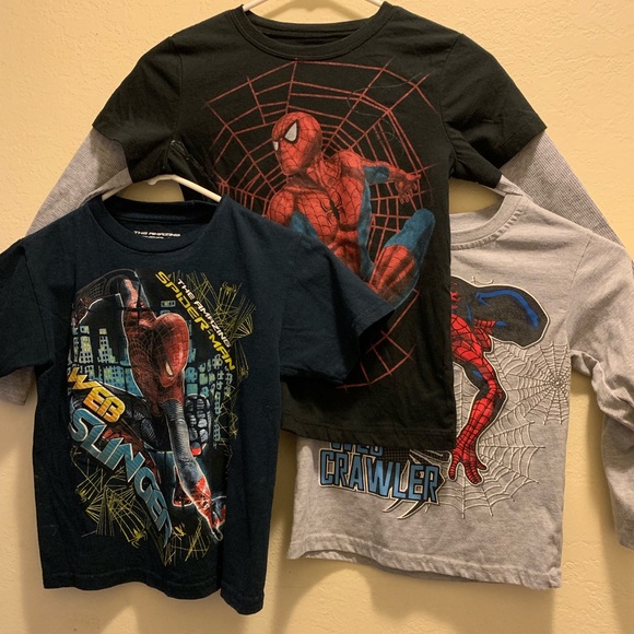 Spiderman Other - 🎉Spiderman Shirt Bundle Kid’s Boy’s Size 6/7